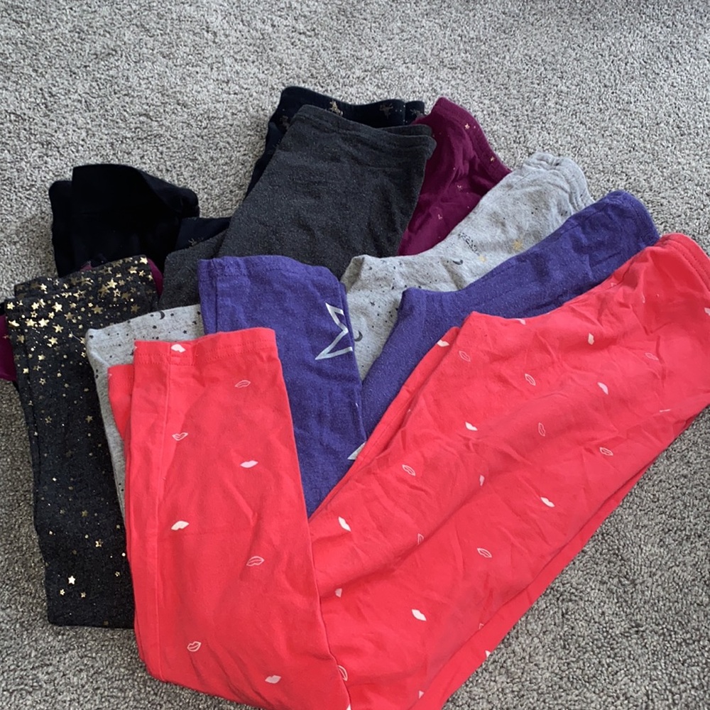 7 pairs of girls leggings